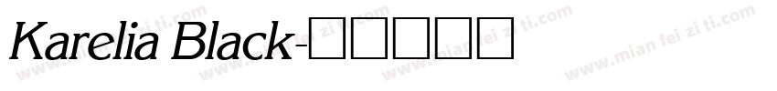 Karelia Black字体转换